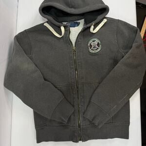 Polo Ralph Lauren Vintage PRL1 Bleecker NY Small Heavy Thermal Hoodie Full Zip